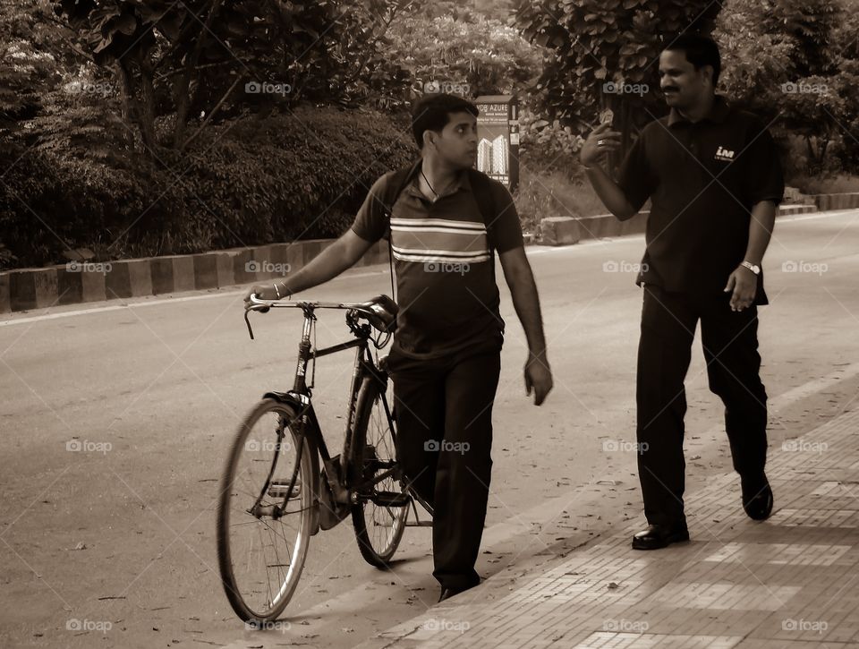 With my vintage bike