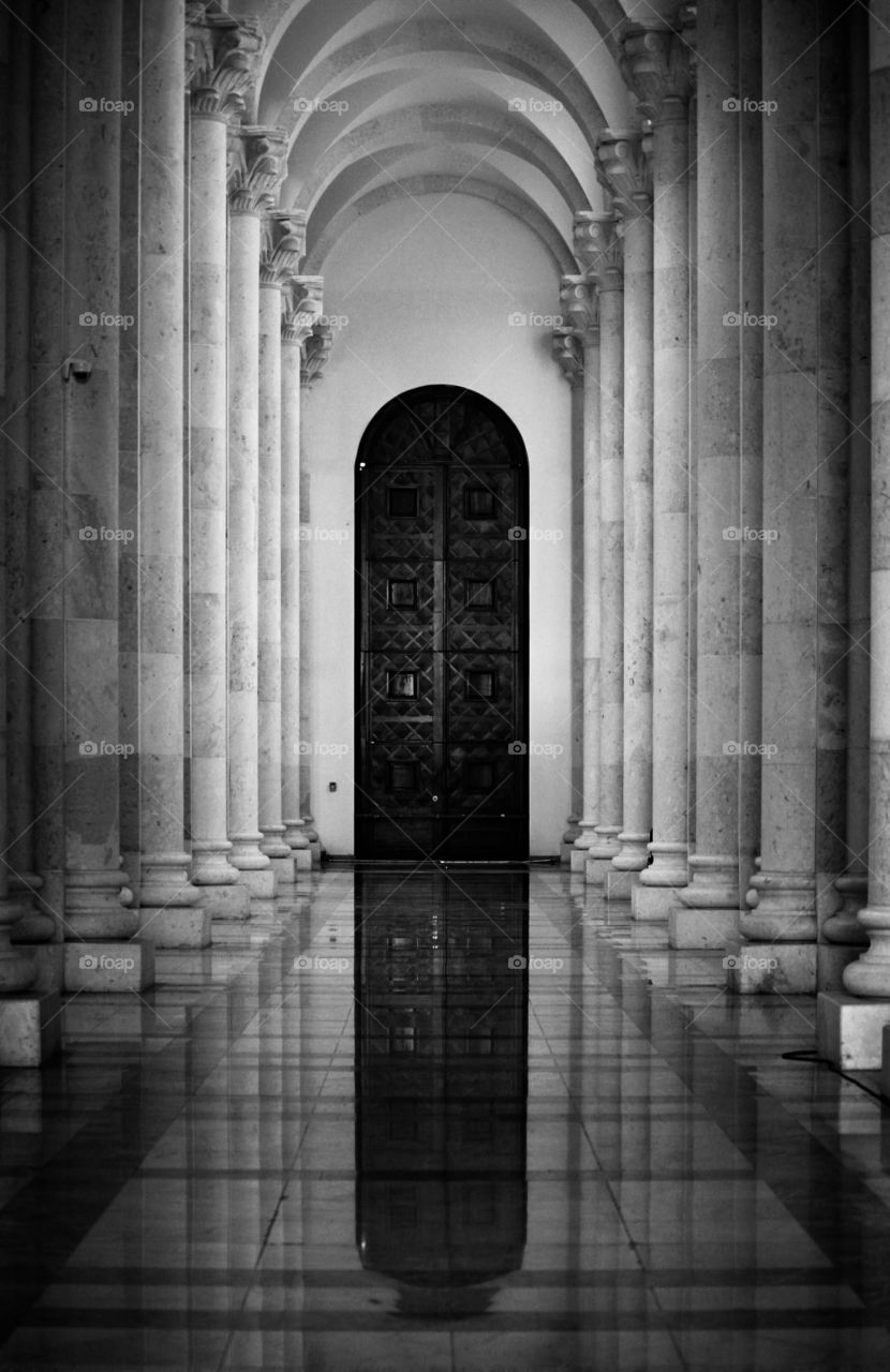 Indoor shot of cathedral Saint Mother Tereza in Prishtina /Kosovo