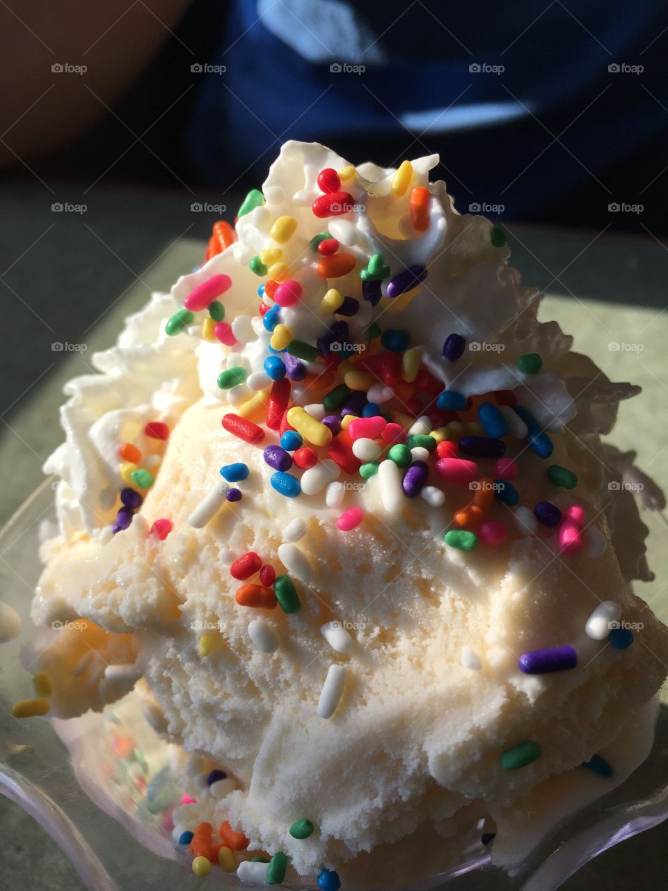 Ice cream with sprinkles