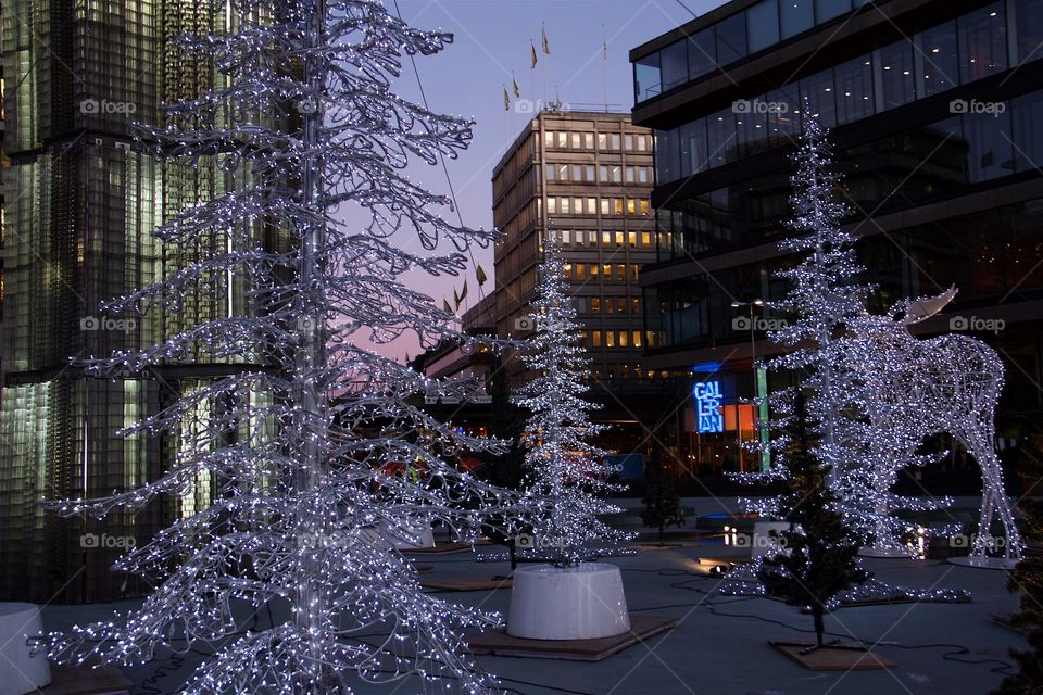 Christmas decoration in Stockholm , Sweden 