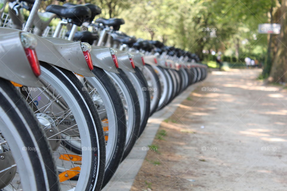 Bike parks are one of the best places for commuters in Paris.