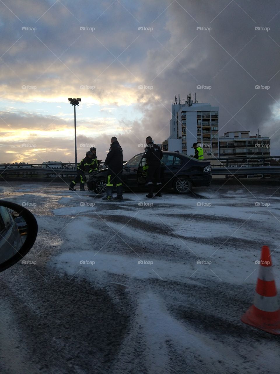 Vehicle, Accident, Road, Street, Storm