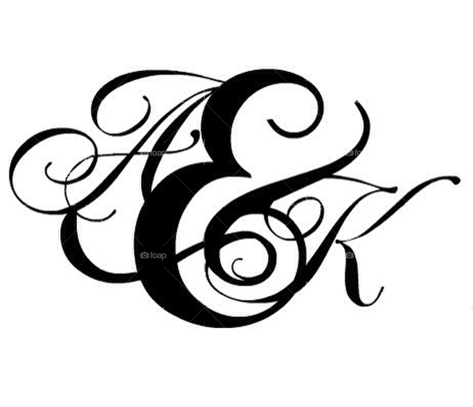 Initials that can be used for weddings and events