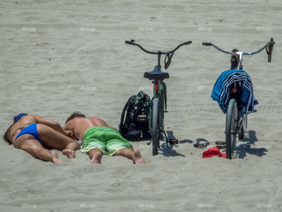 Bikes on sand
