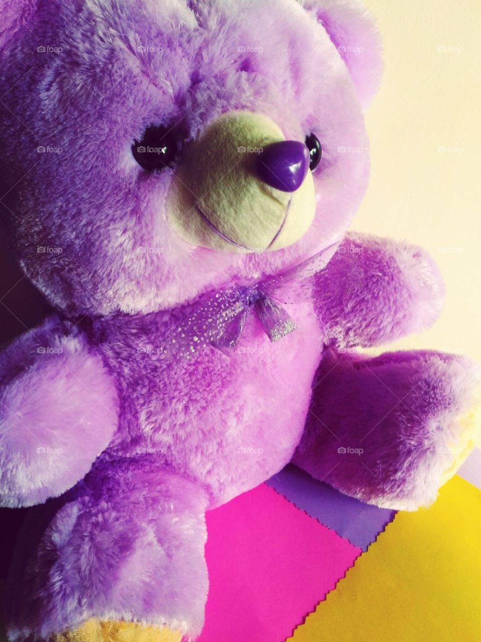 Purple Bear Stuffed Toy