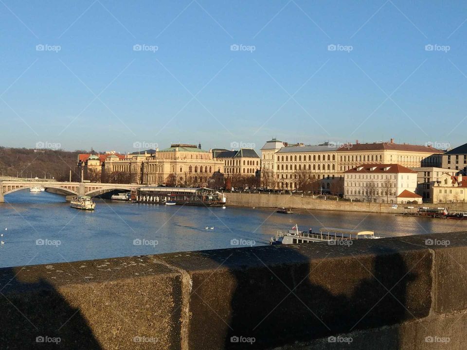 Prague Bridge View