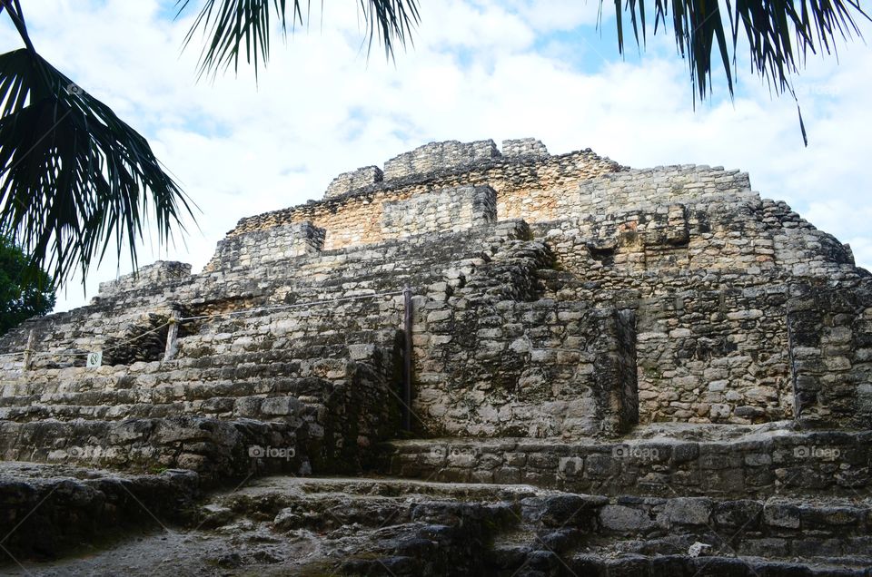 Ancient Mayan temple