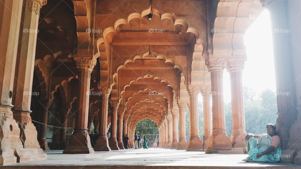 Indian architecture. picture was taken at red fort, New Delhi