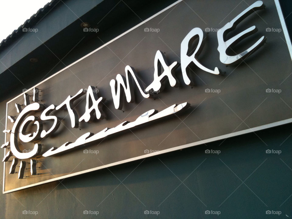 sign restaurant rhodos meditiranian by zebra