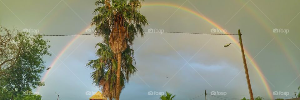 full rainbow view