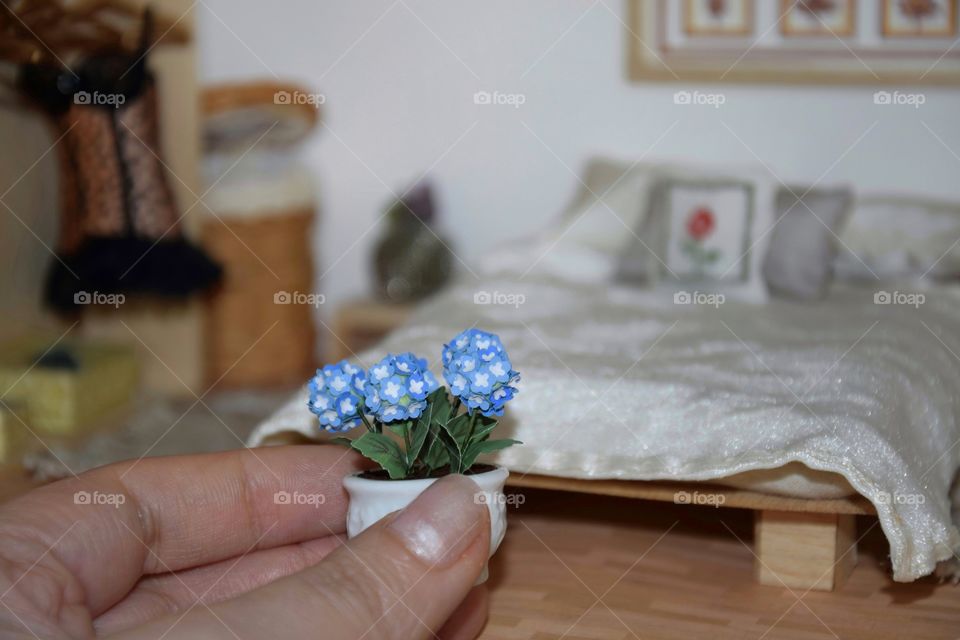 Handmade miniature doll house