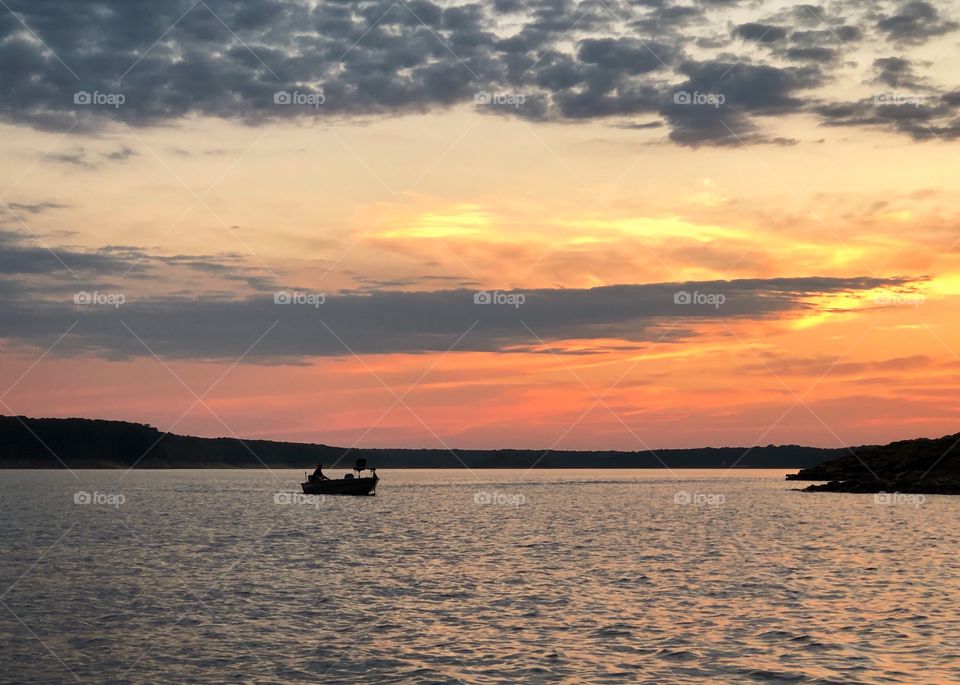 Sunset on the lake