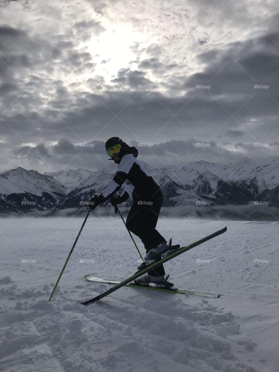 I love skiing 