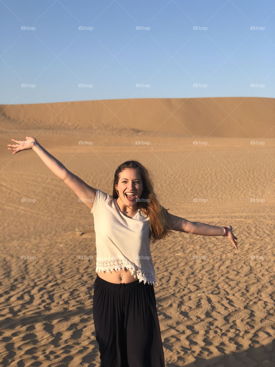 Fun in the desert dunes - Dubai, UAE
