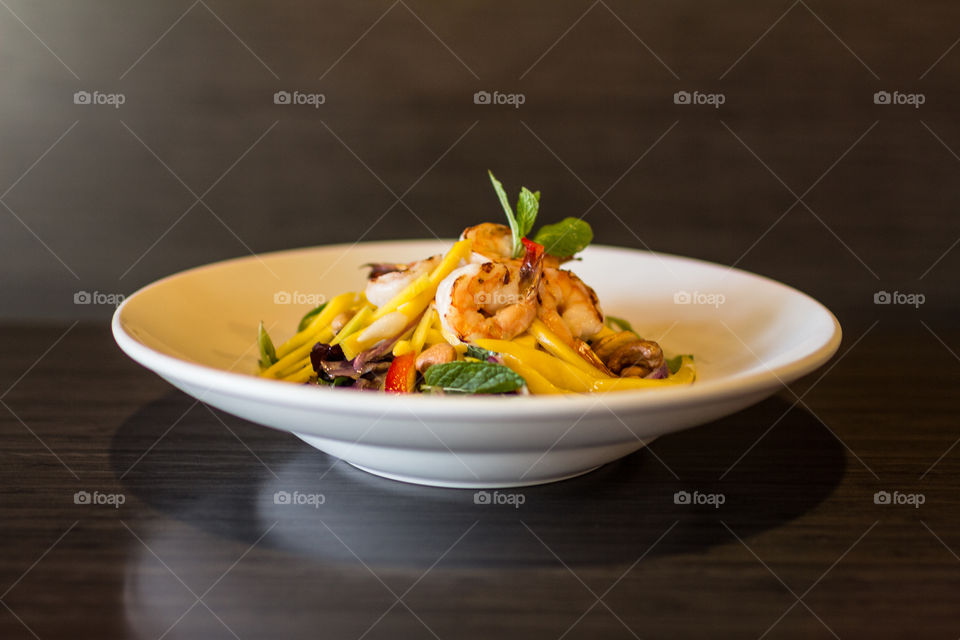 Shrimp mango salad