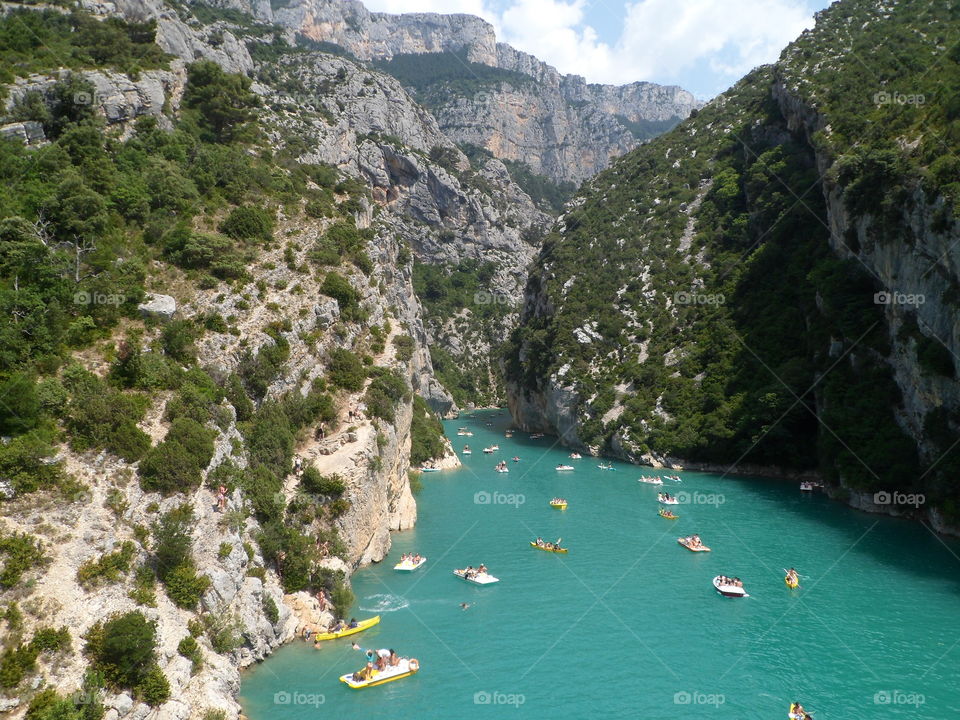 Scenic sight in the natural park Verdon in France