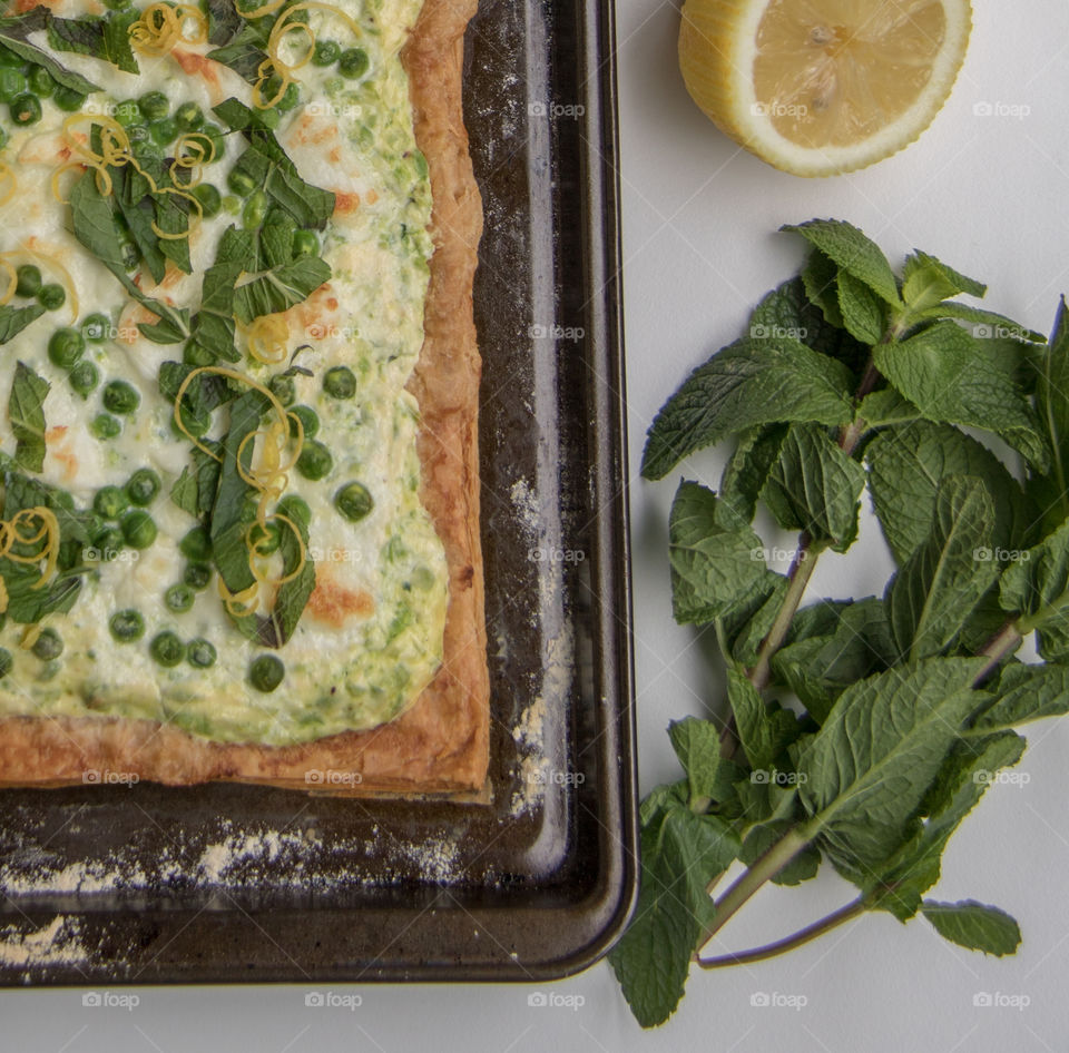 Green spring tart