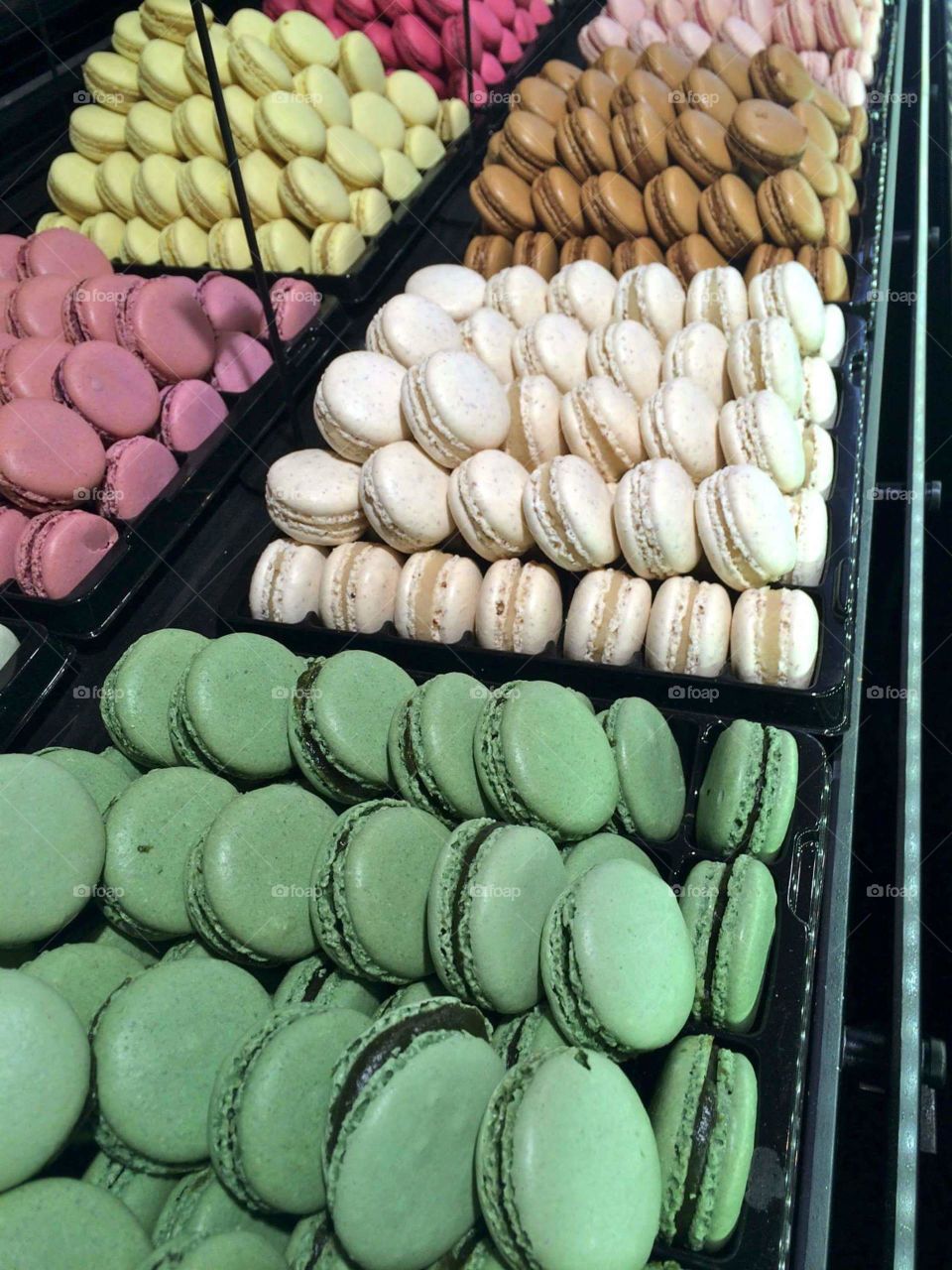 Colorful Macarons on the streets of Paris 