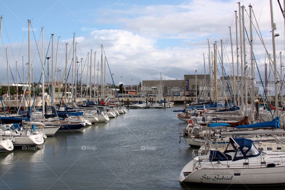 Winter Lisbon Harbor