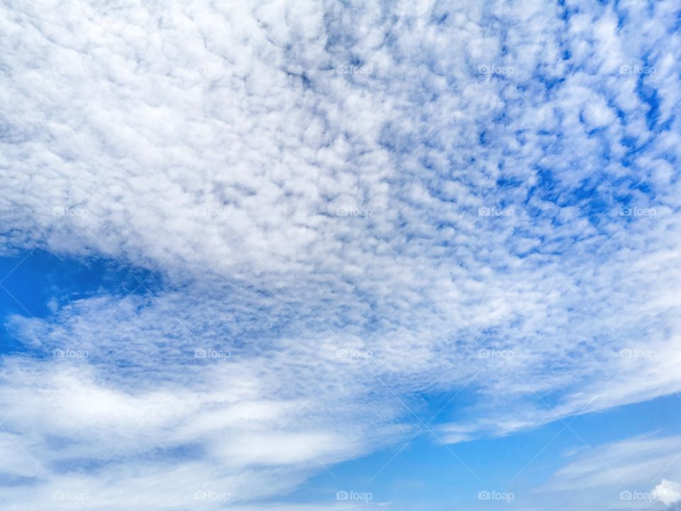 Beautiful blue sky and white clouds.