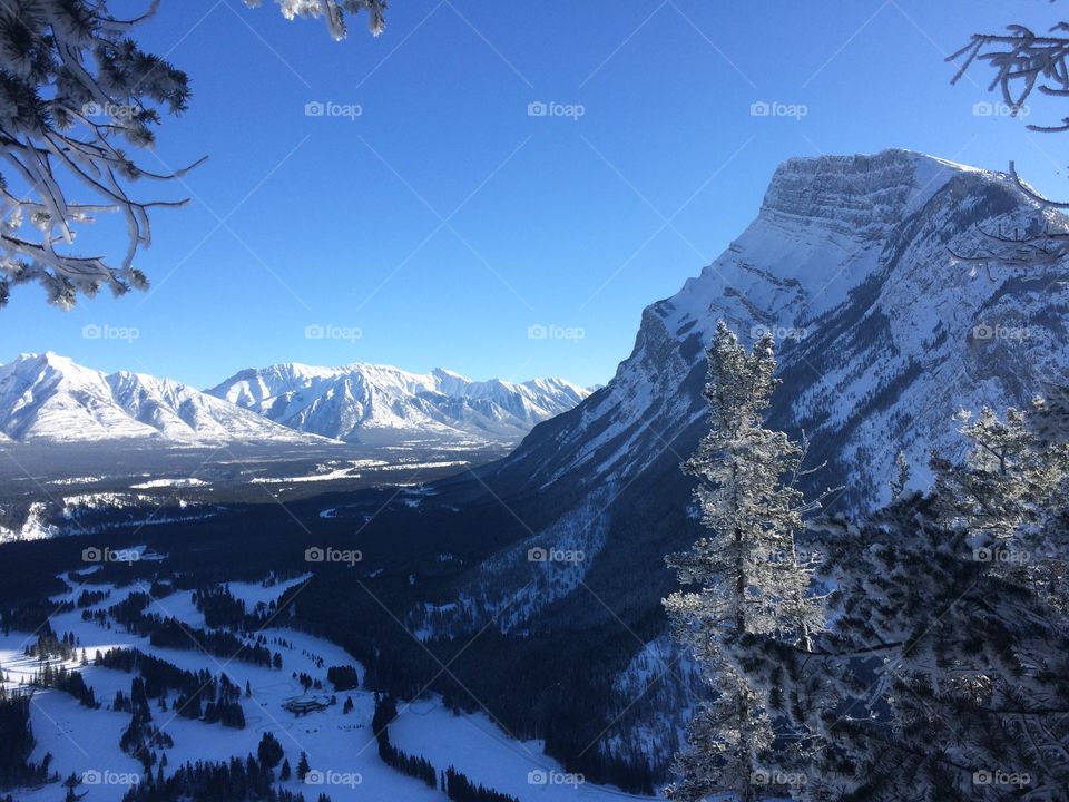 Cold and clear, Banff Alberta Canada 