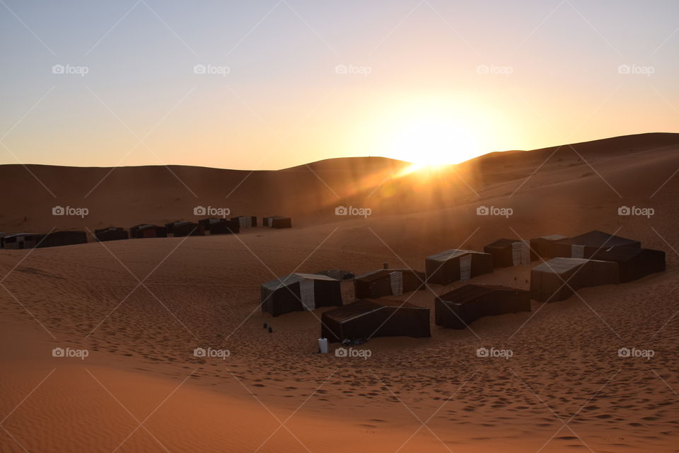 Desert camping, Sahara, Morroco