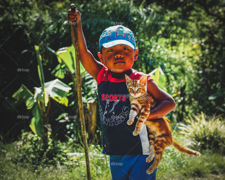 The two are inseparable. The picture Was taken in Panama.