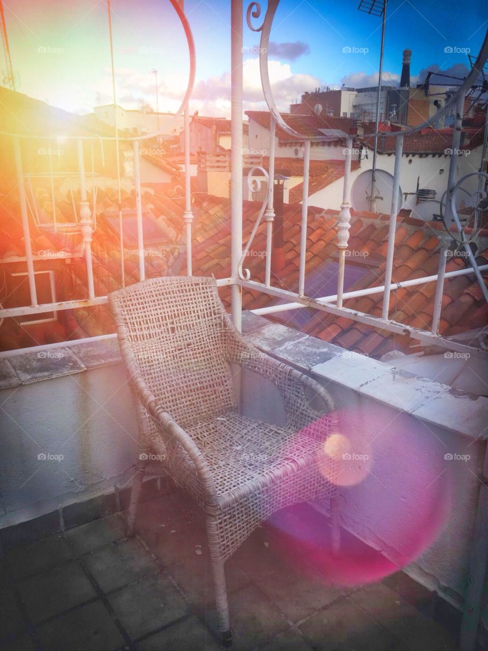 Chair on the terrace