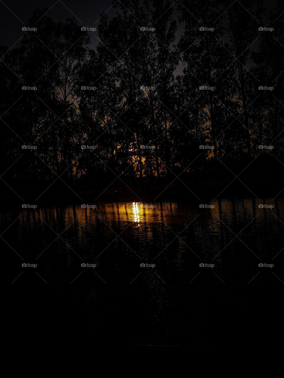 Perfect reflection of Sunlight in Wate, Beautiful scenery