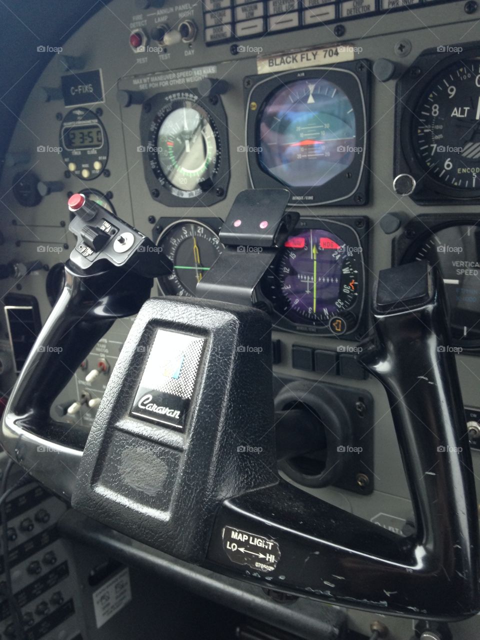 Inside a Cessna