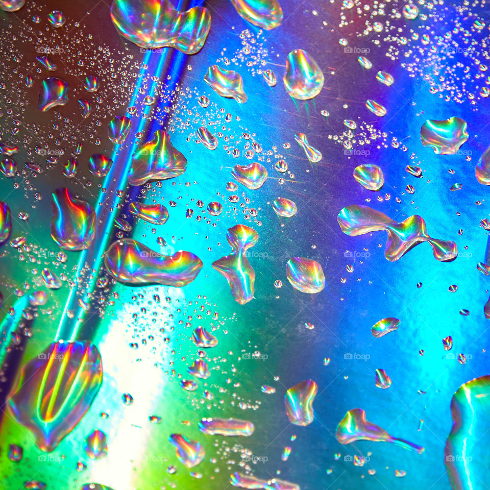 Water is the essence of rainbows! I love working with close up shots of water droplets to see the prism contained inside each one 