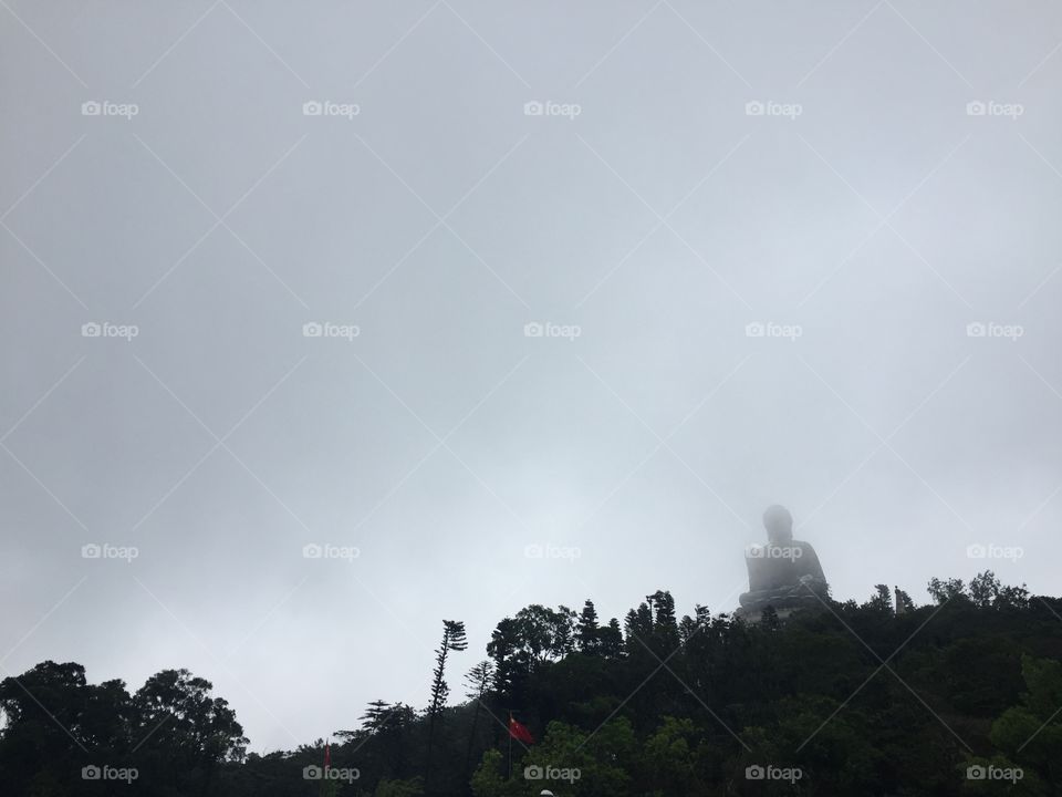 Ngong Ping Village, Lantau Island, Hong Kong. Easter Weekend Celebrations and  Buddha. 