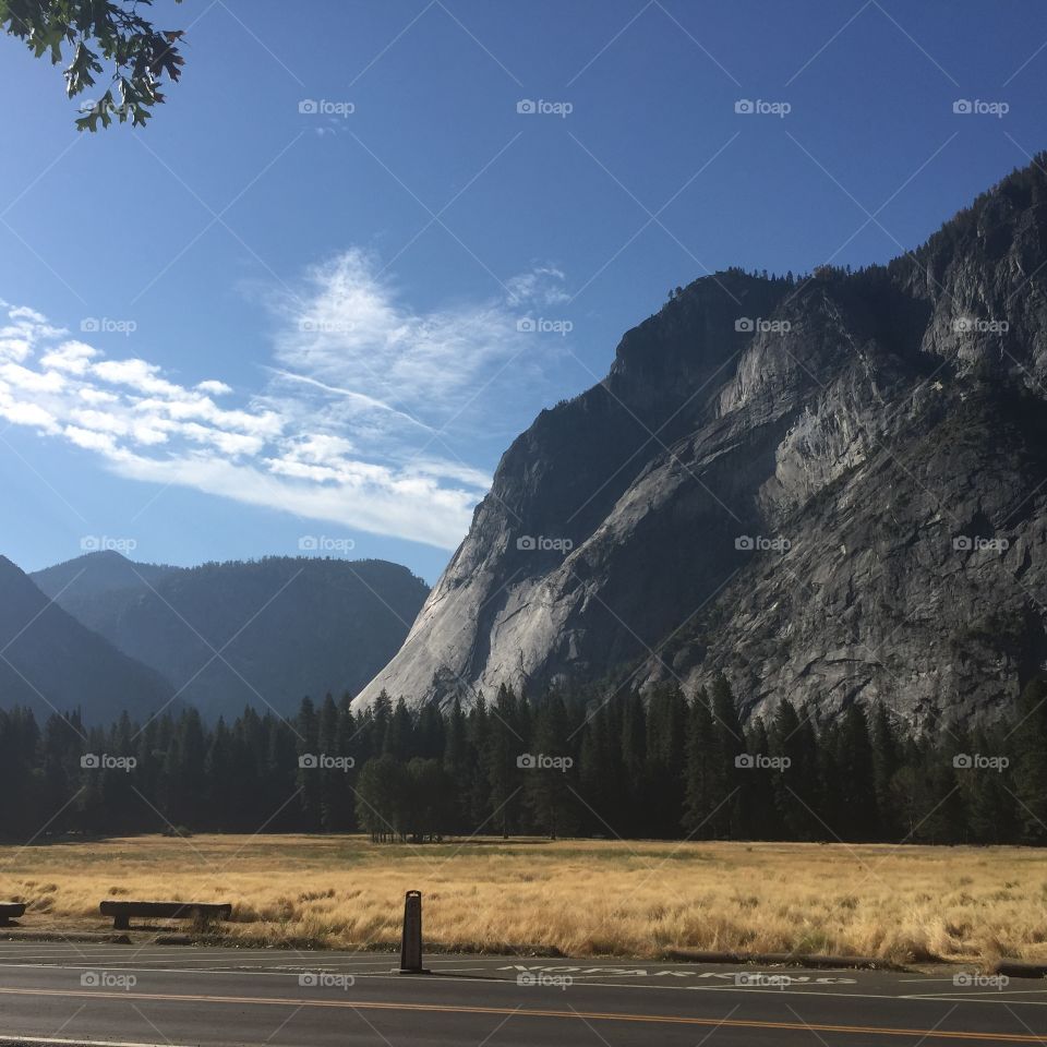 Yosemite Valley in California. August 2016. 