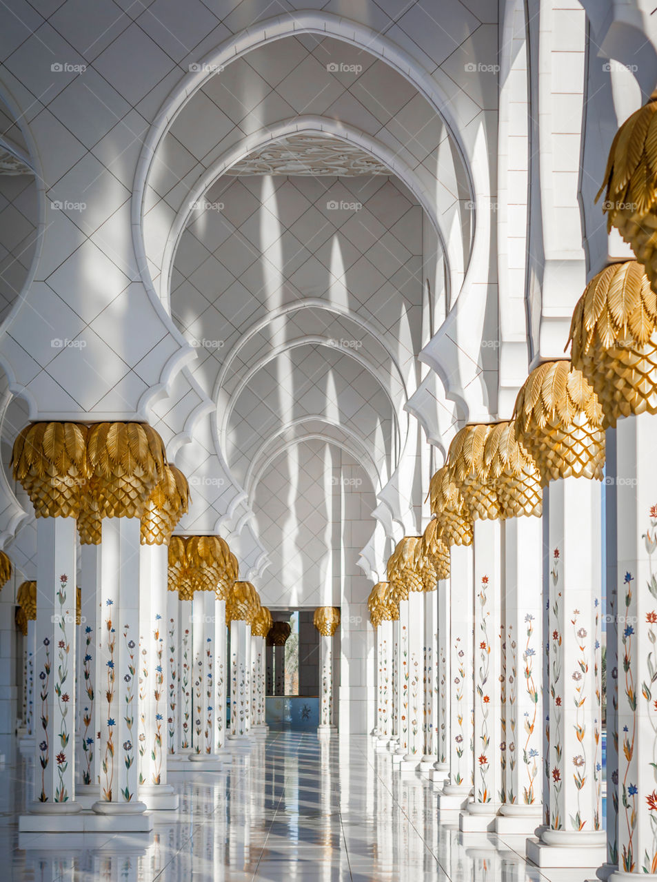 Mosque and reflection 