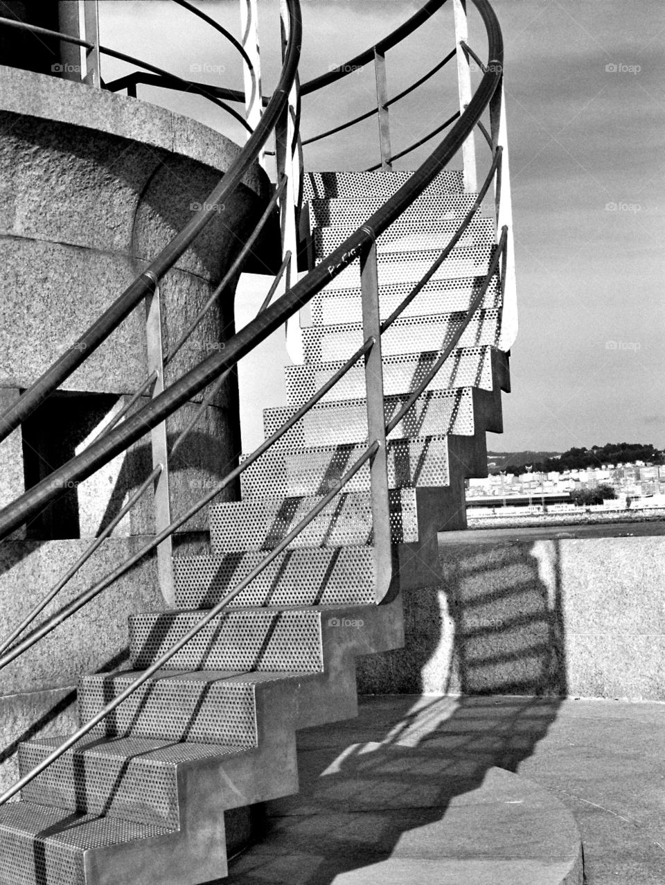 A lighthouse in Vigo, Galicia, Spain