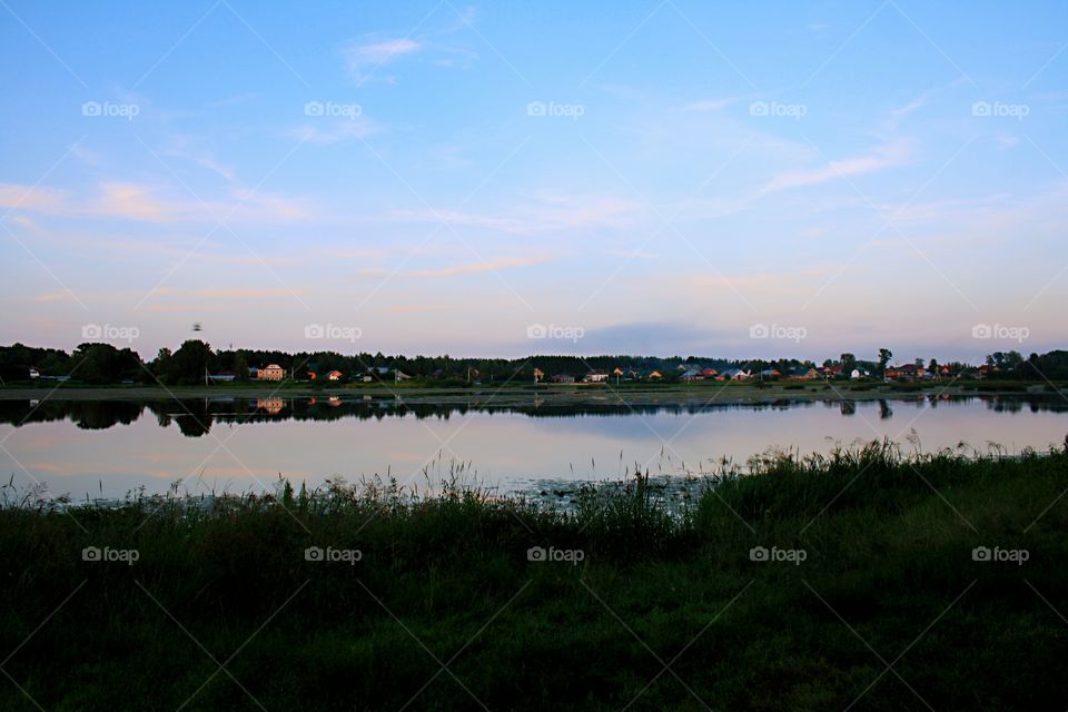 View from the shore