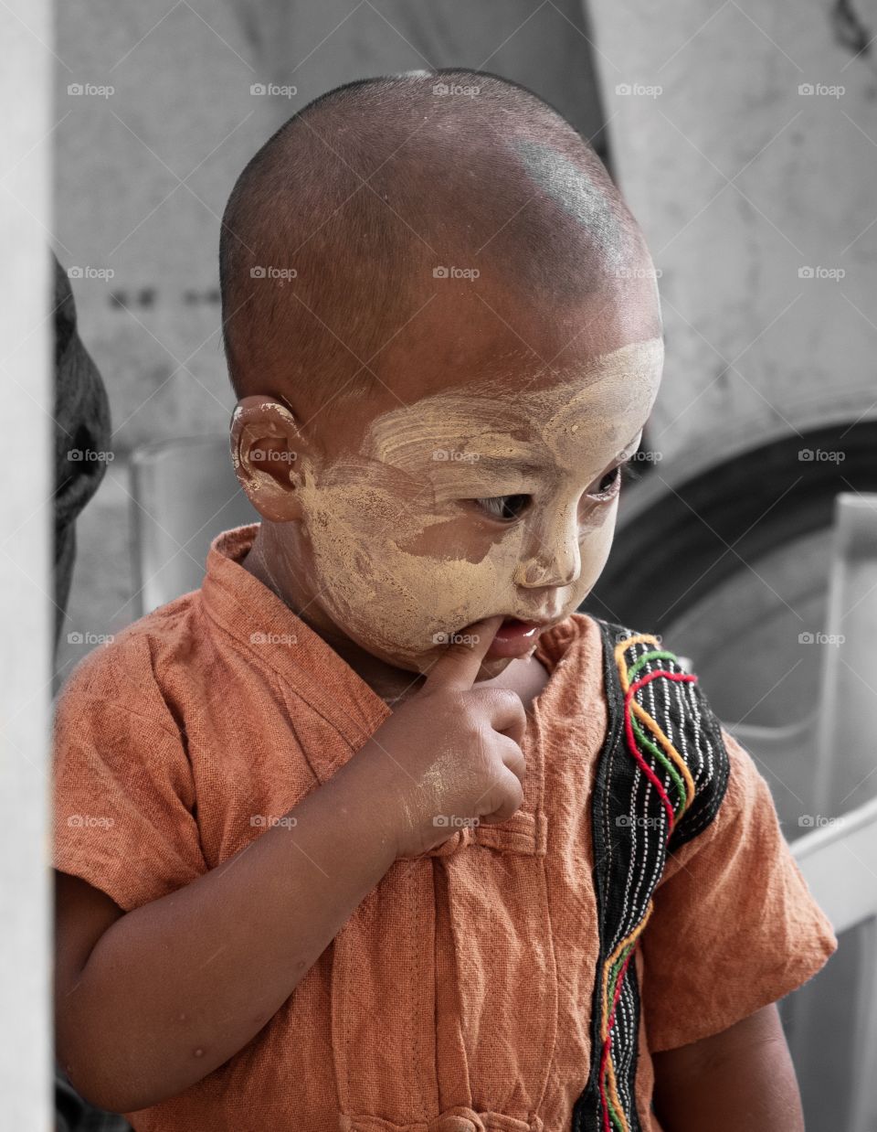 A cute Myanmar kid