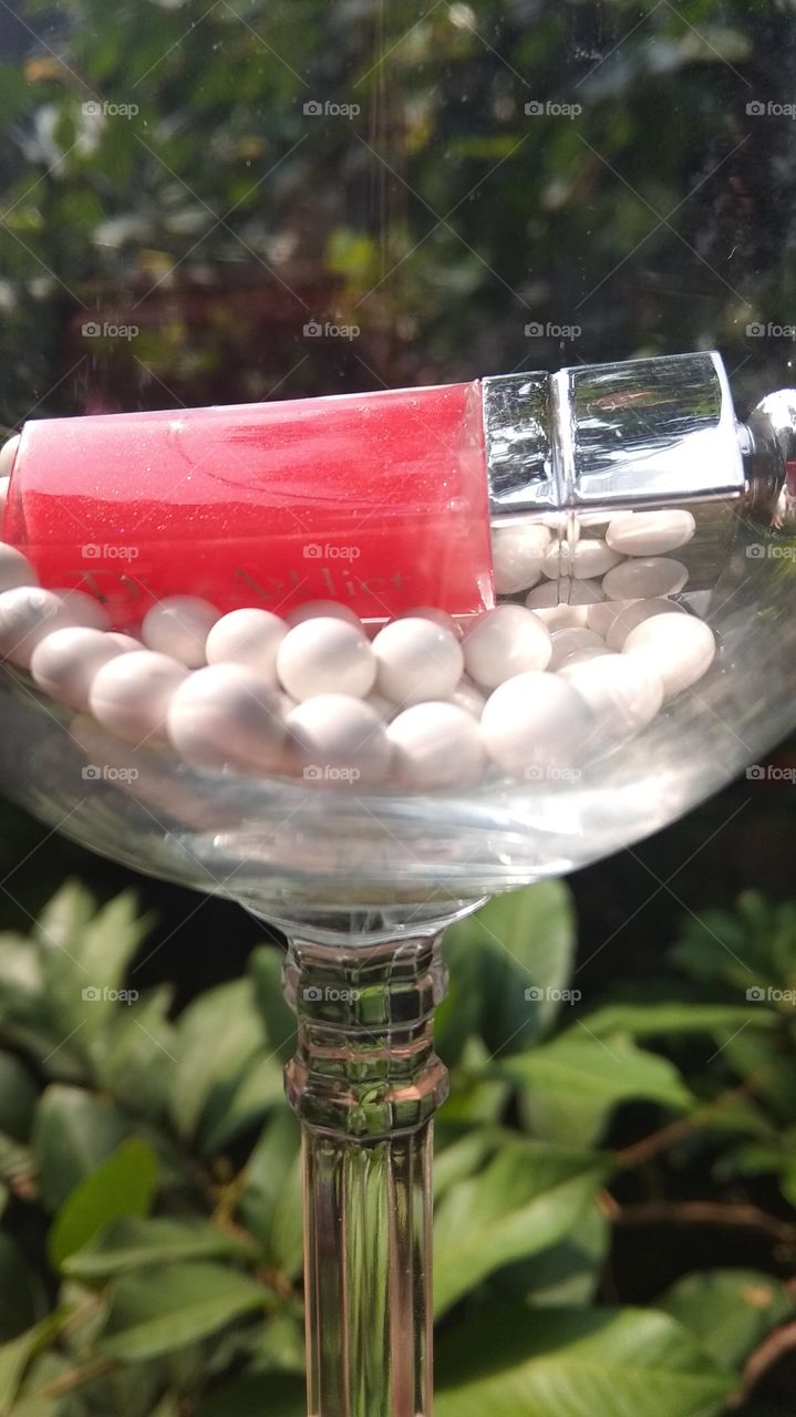 perfumes in the glass