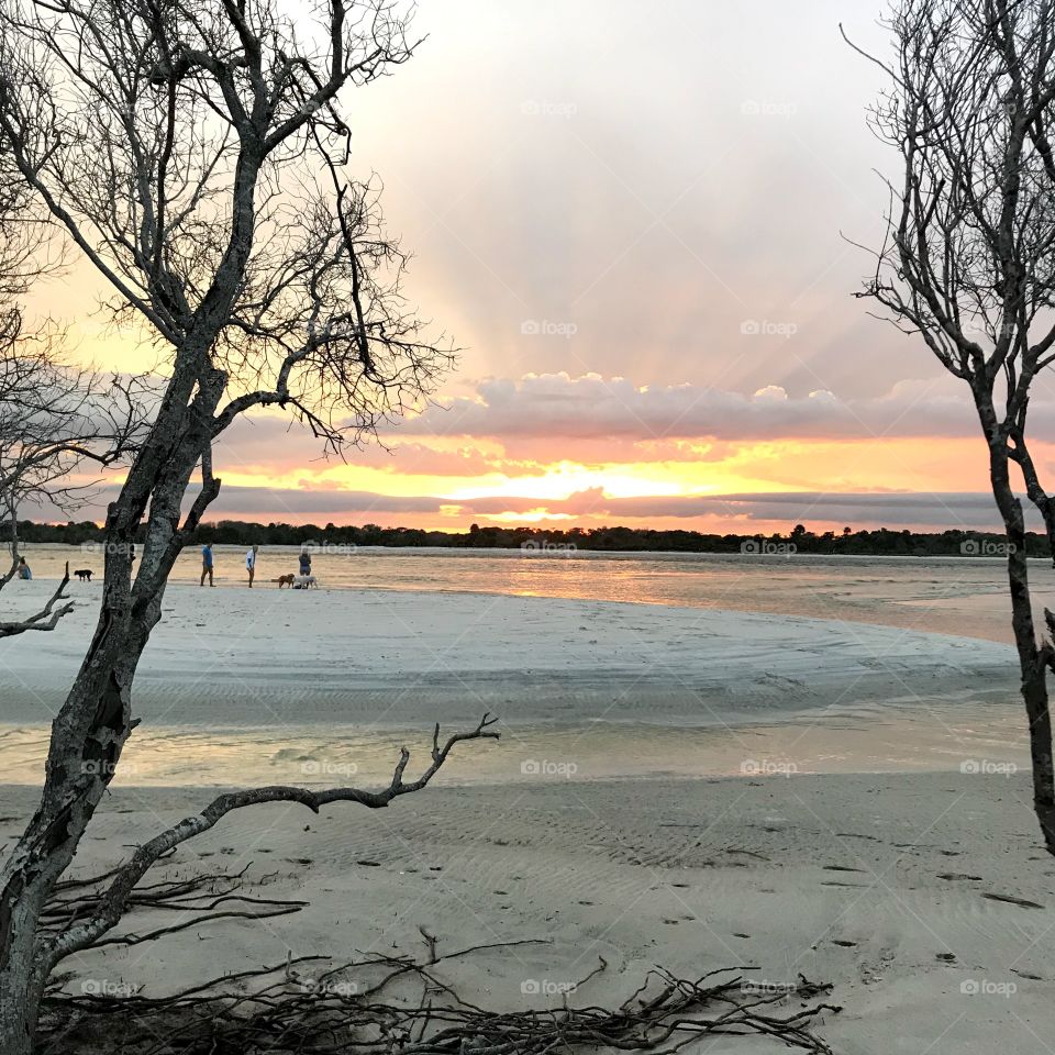 Sunset at Matanzas Inlet