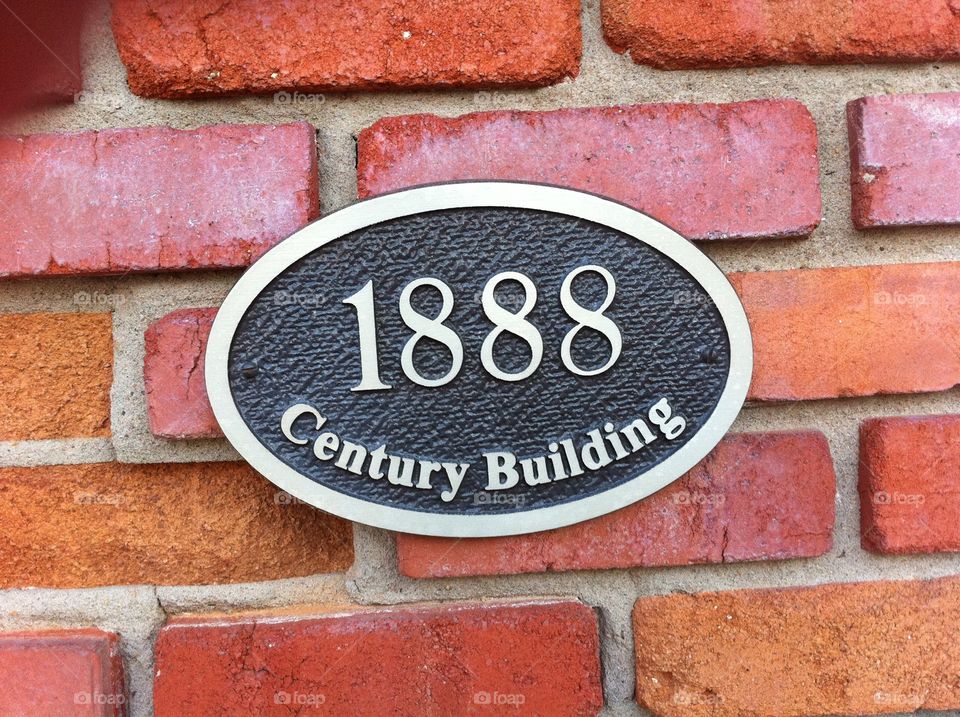Century building sign