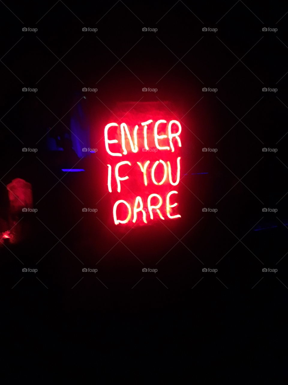 Enter If You Dare Neon Sign