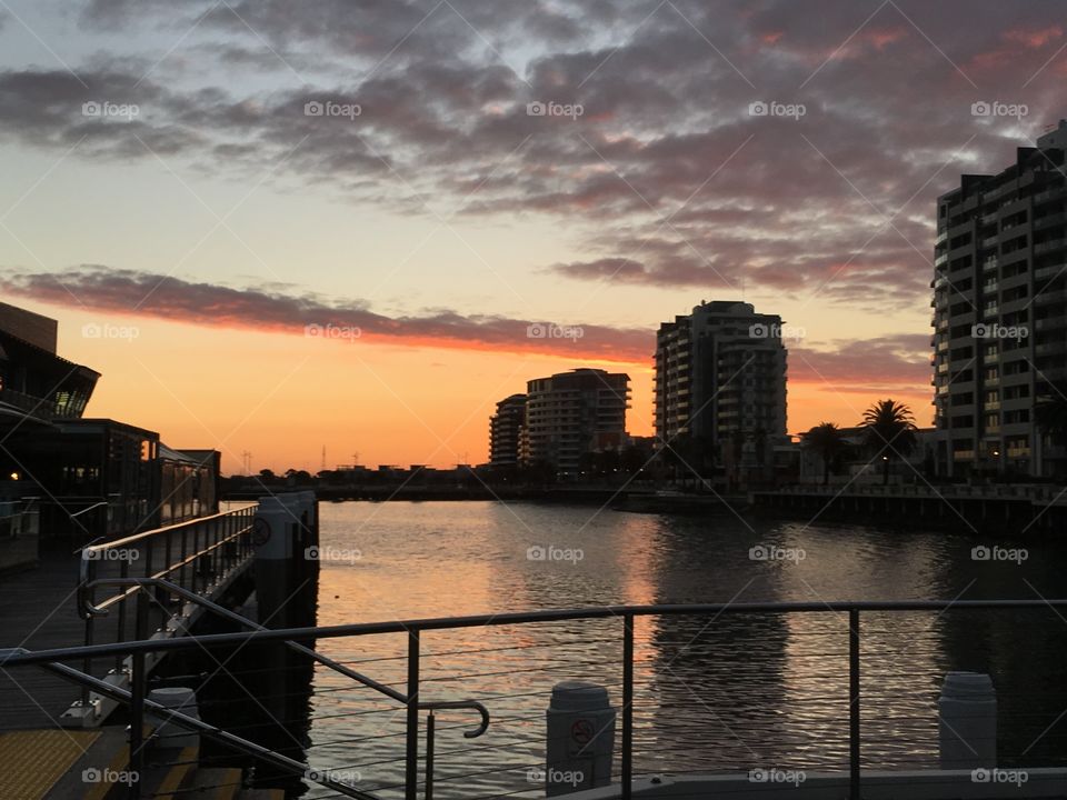 Sunset at Port Melbourne 