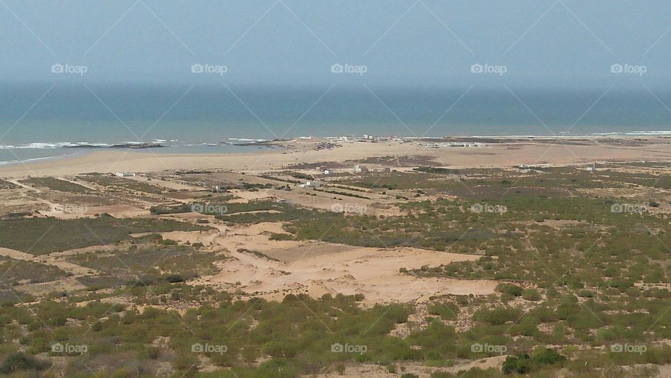 Beautiful landscape at ssaouira  rural in Morocco.