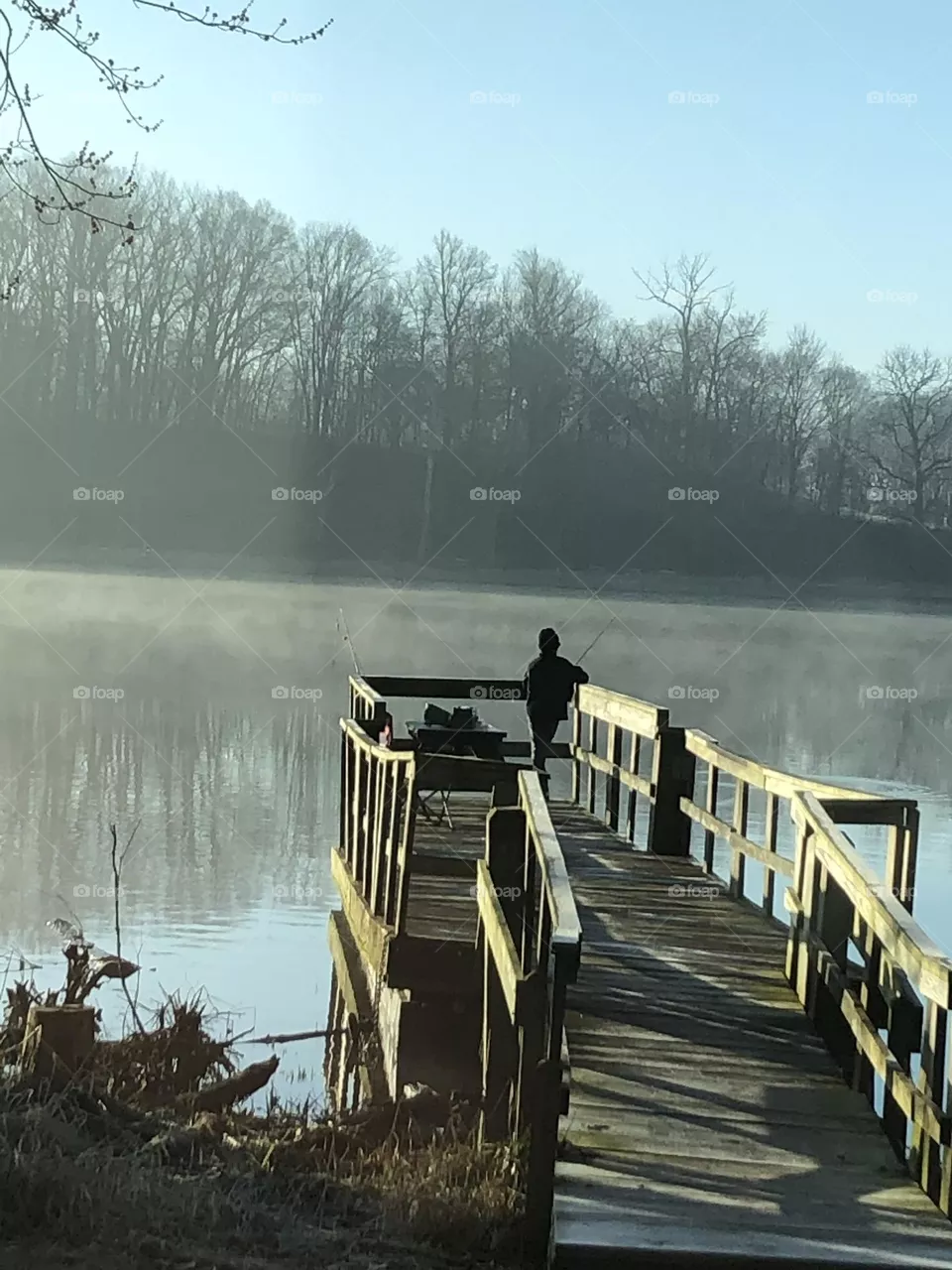 Early morning fishing