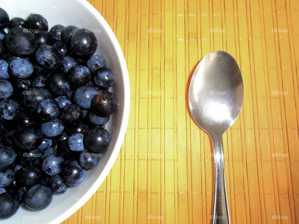 Blueberries bowl