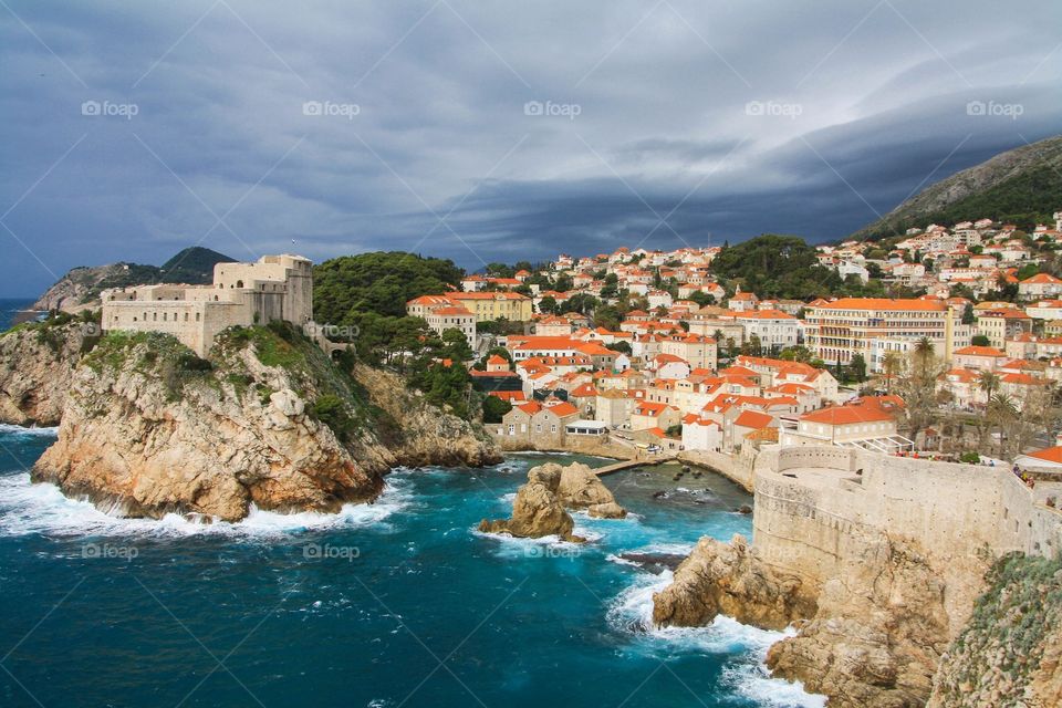 Dubrovnik. Dubrovnik on a stormy afternoon.