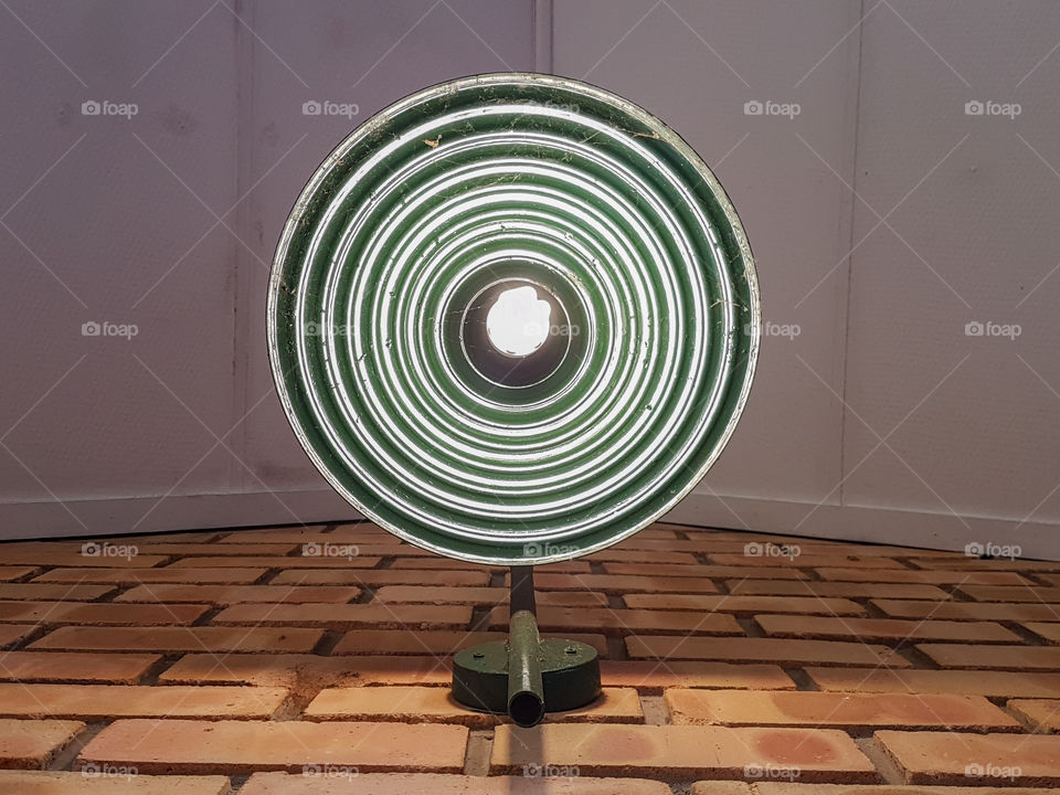 lights on with a round light cover