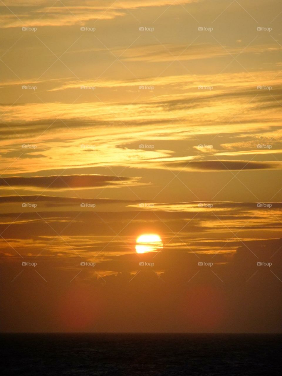 Sunset over Guernsey 