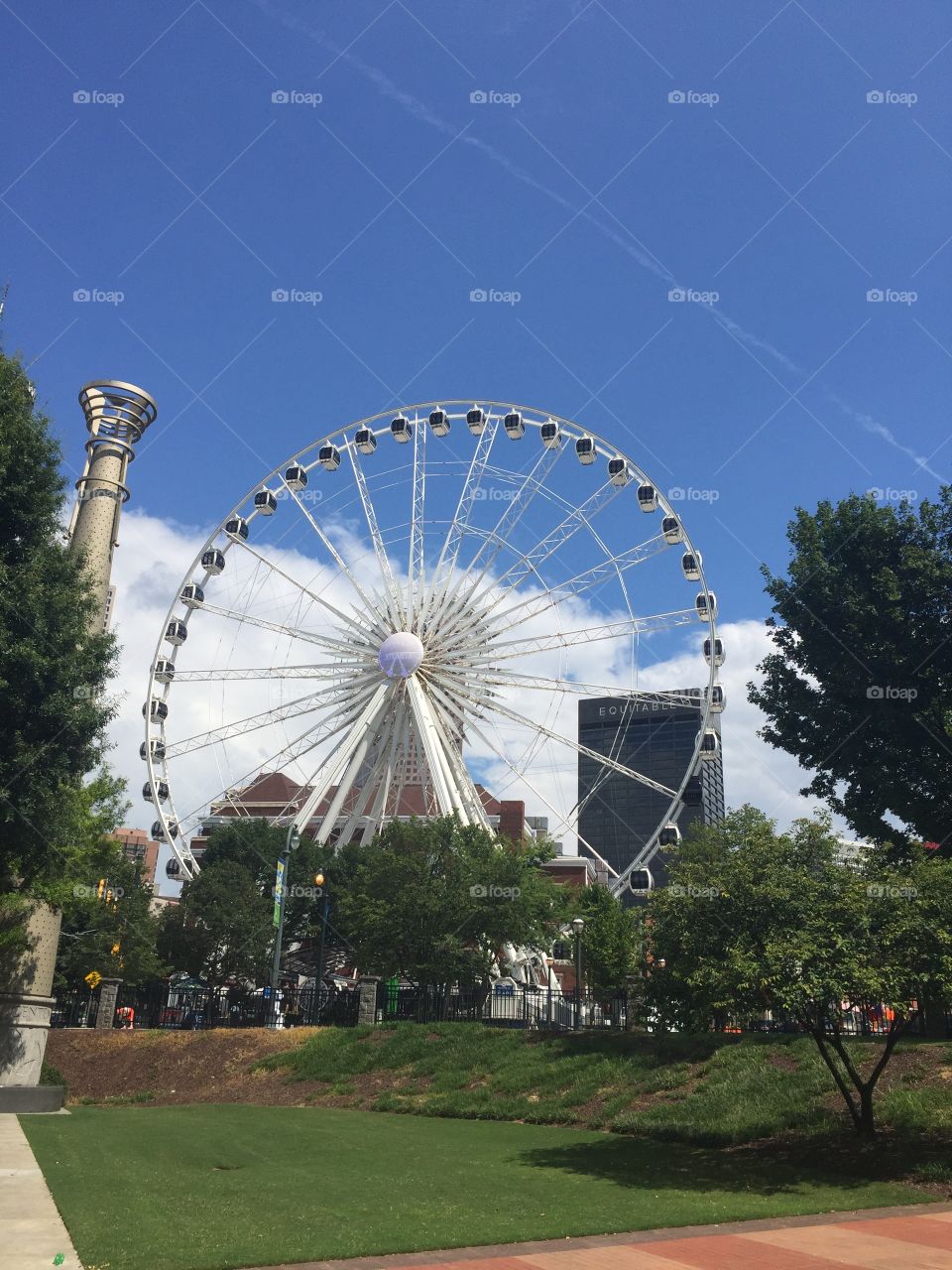 Ferris wheel in downtown Atlanta, GA