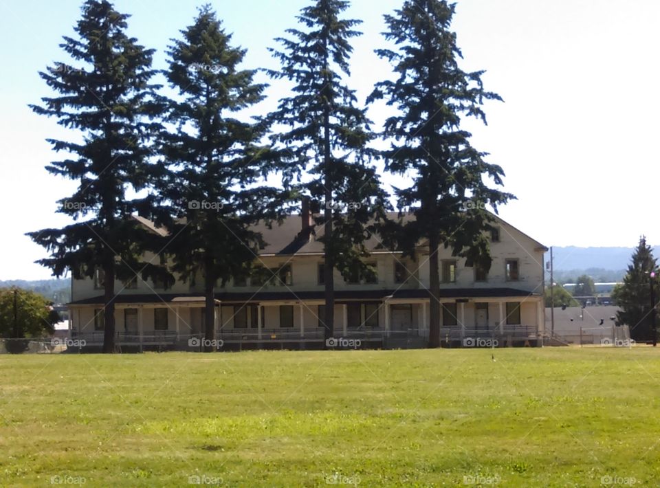 Fort Vancouver historic military base barracks